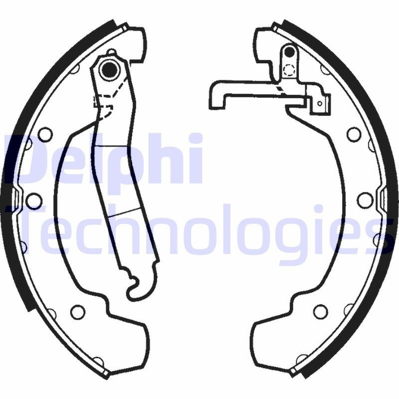DELPHI Brake Shoe Set Article number: LS1403 cheaply