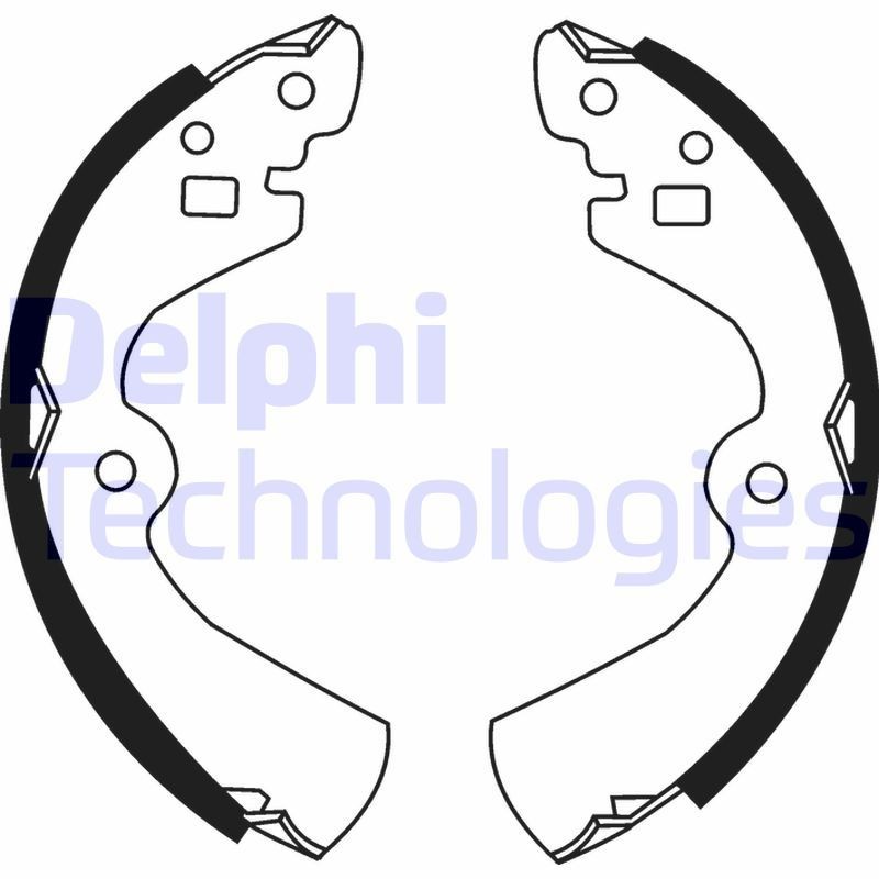 DELPHI Brake Shoe Set Article number: LS1405 cheaply