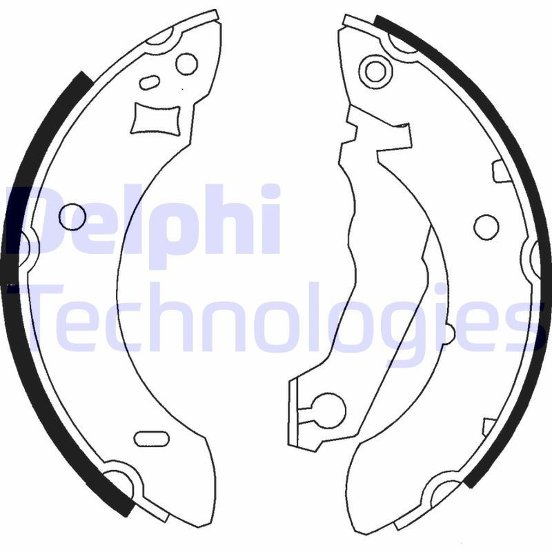DELPHI Brake Shoe Set Article number: LS1778 cheaply