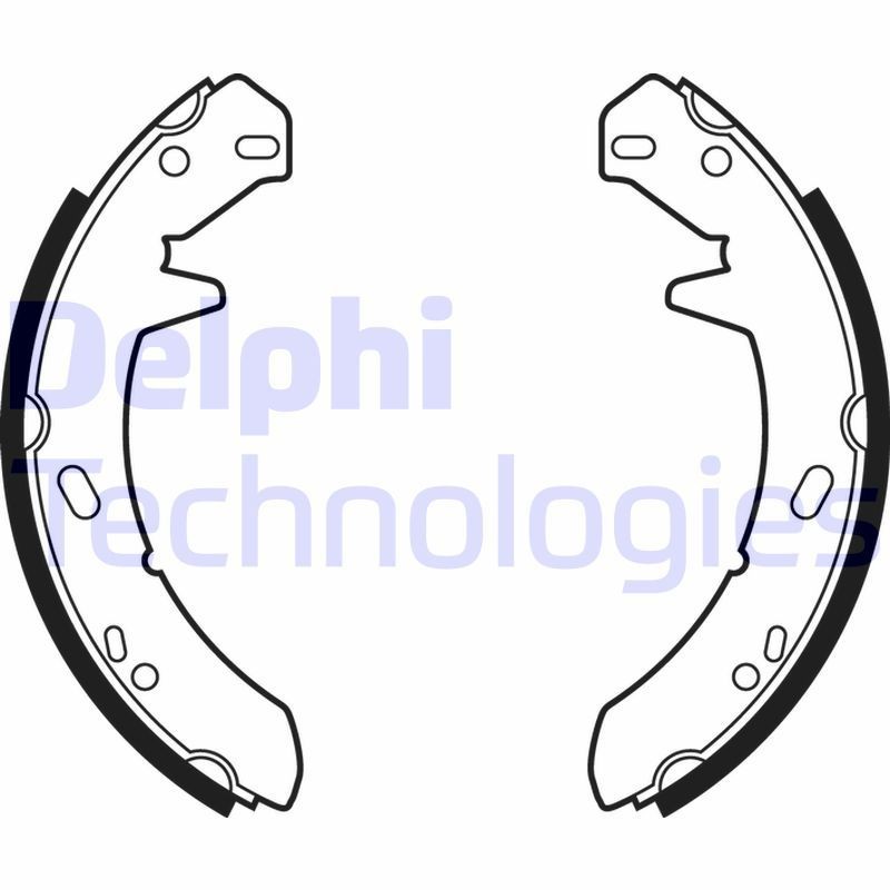 DELPHI Brake Shoe Set Article number: LS1867 cheaply