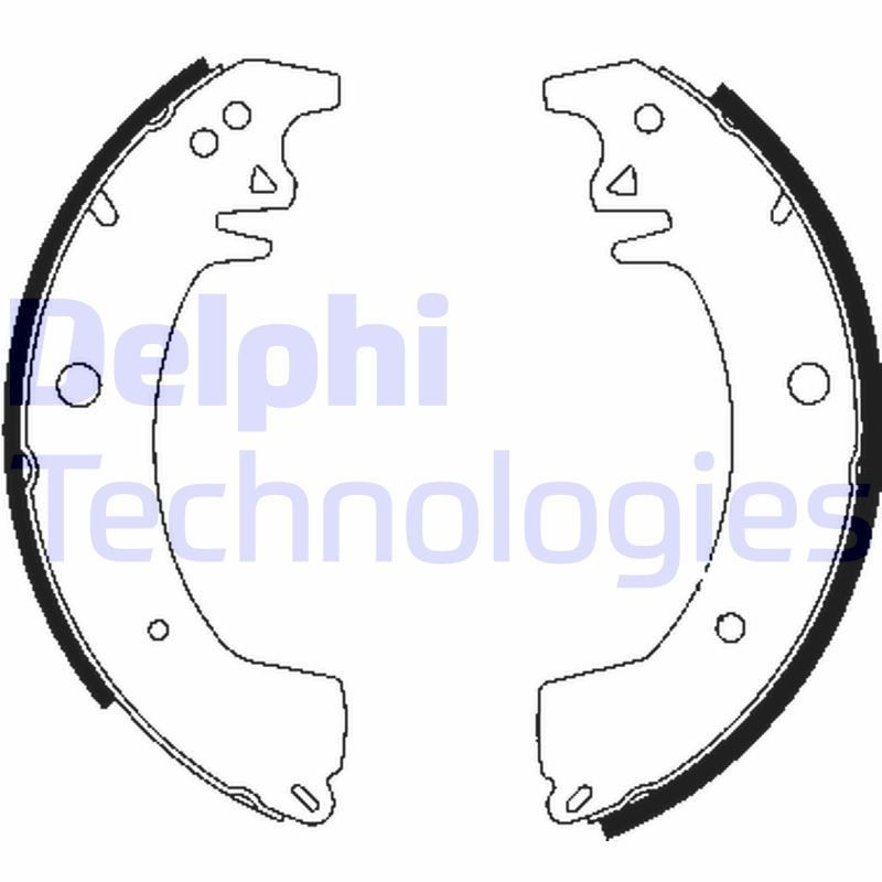 DELPHI Brake Shoe Set Article number: LS1911 cheaply