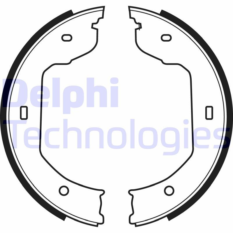 DELPHI Handbrake shoes Article number: LS1920 cheaply