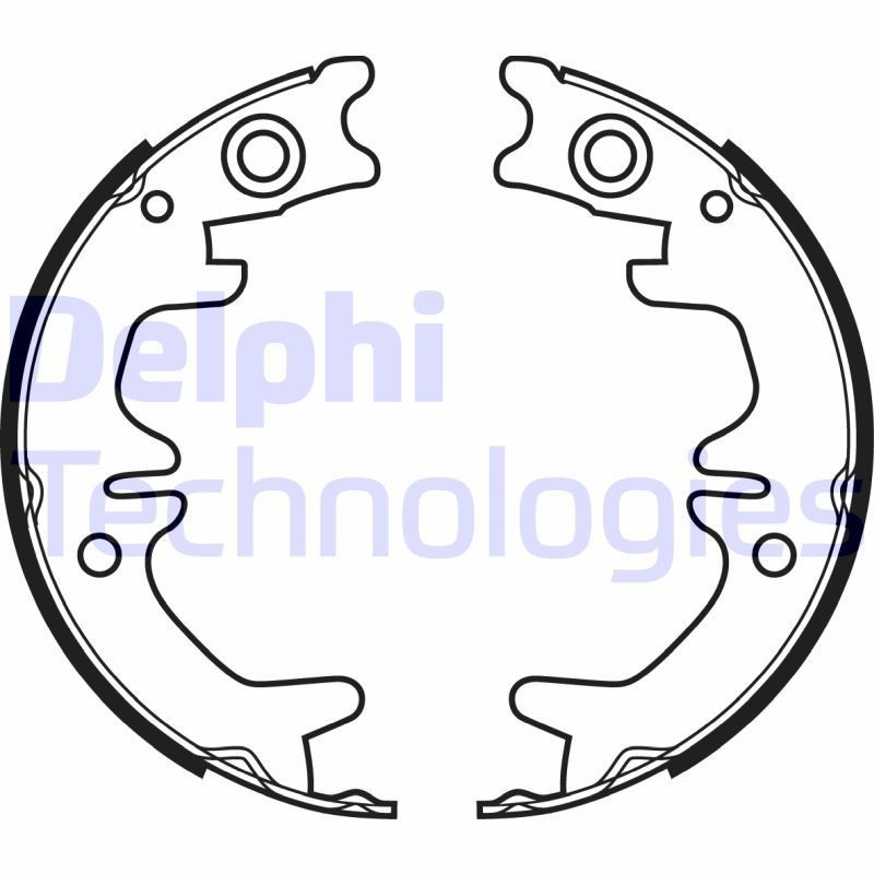 DELPHI Handbrake shoes Article number: LS1974 cheaply