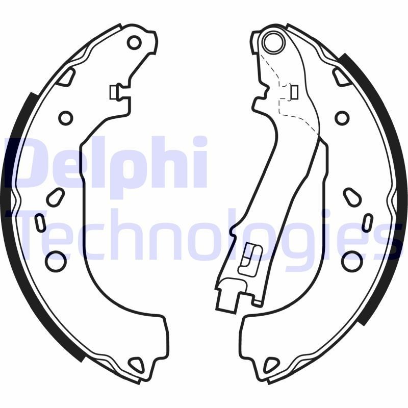 DELPHI Brake Shoe Set Article number: LS1979 cheaply