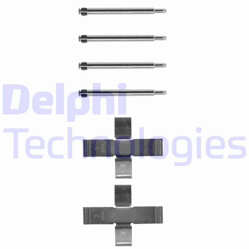 DELPHI LX0103 Lisakomplekt, ketaspiduriklotsid TRANSPORTER 2.1 Syncro 95 HP Bensiin 1992