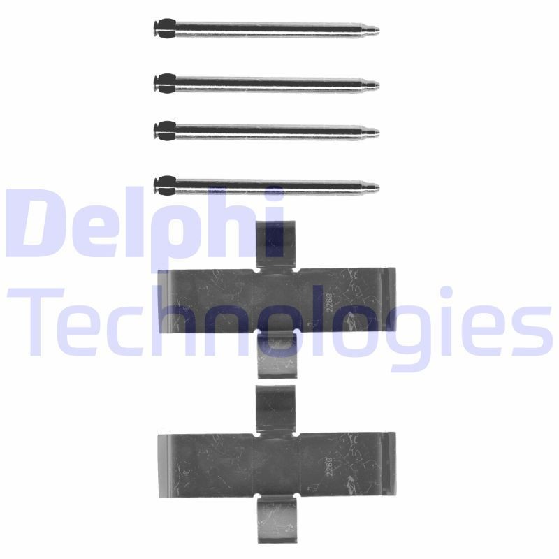 DELPHI LX0107 Monteringssæt til bremseklodser LT 2.4 i 94 HK Benzin 1996