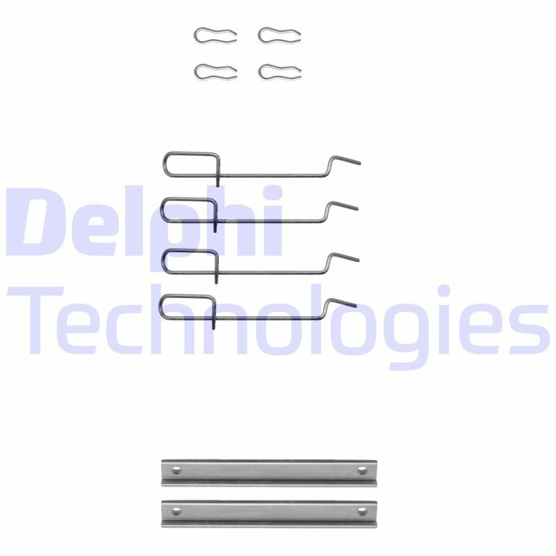 DELPHI LX0113 Monteringssæt til bremseklodser 19 1.8 107 HK Benzin 2001