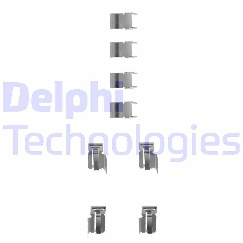 DELPHI LX0183 Lisakomplekt, ketaspiduriklotsid ROCKY 2.8 TD (F70, F75, F80, F85) 91 HP Diisel 1998