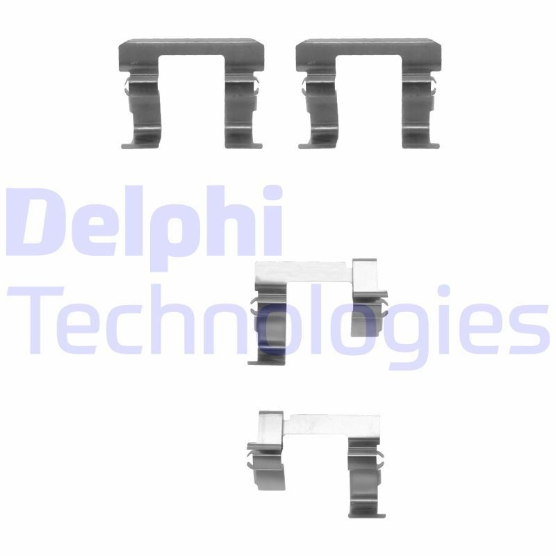 DELPHI LX0257 Monteringssæt til bremseklodser 100 NX 2.0 GTI 143 HK Benzin 1996