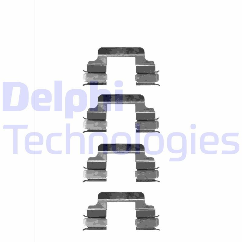 DELPHI LX0334 Monteringssæt til bremseklodser FABIA 1.4 68 HK Benzin 2007