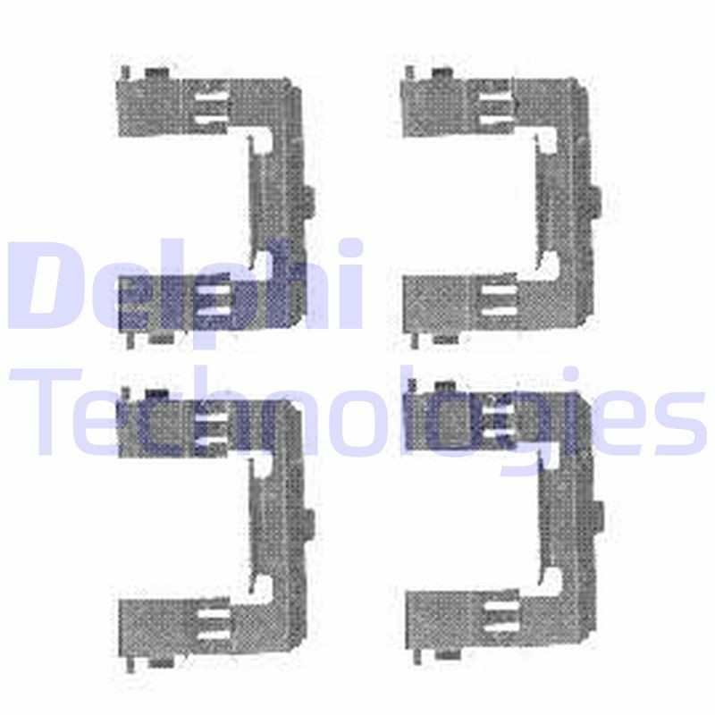 DELPHI LX0452 Monteringssæt til bremseklodser MAXIMA 3.5 256 HK Benzin 2003