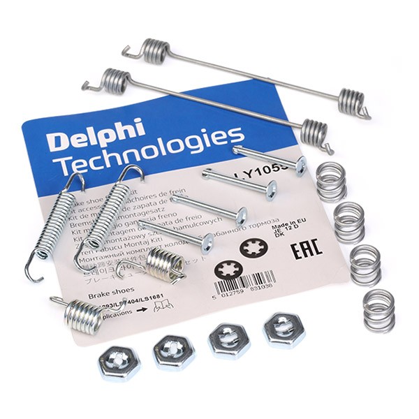 DELPHI LY1055 Lisakomplekt, Piduriklotsid 19 1.9 dT 90 HP Diisel 2001
