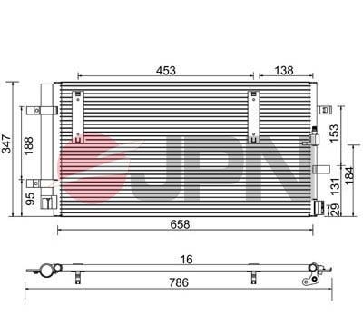 JPN Air conditioning condenser Article number: 60C9077-JPN cheaply