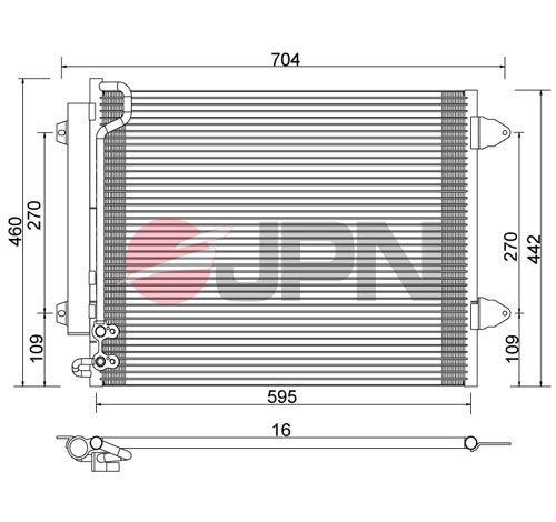 JPN Air conditioning condenser Article number: 60C9141-JPN cheaply