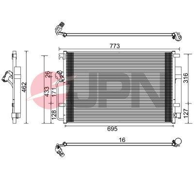 JPN Air conditioning condenser Article number: 60C9145-JPN cheaply