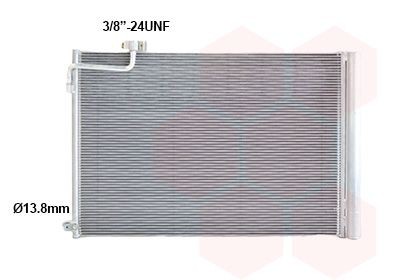 VAN WEZEL Air conditioning condenser Article number: 30005775 cheaply