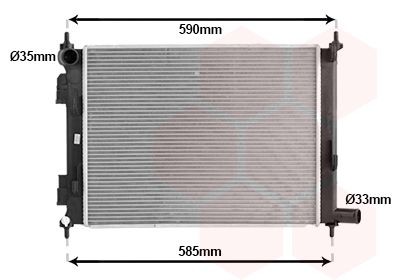 VAN WEZEL Engine radiator Article number: 83012726 cheaply