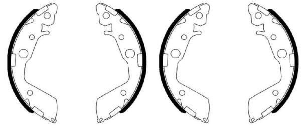 TEXTAR Brake Shoe Set Article number: 91087500 cheaply
