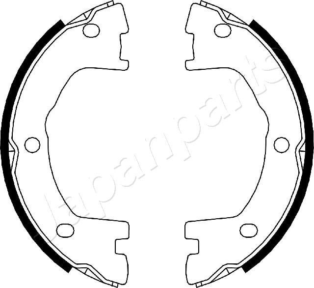 JAPANPARTS Handbrake shoes Article number: GF-0231AF cheaply