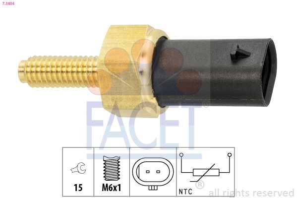 FACET Sensor, coolant temperature Article number: 7.3404 cheaply
