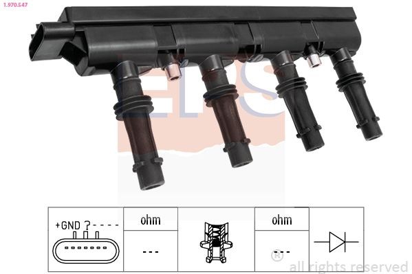 EPS Ignition coil Article number: 1.970.547 cheaply