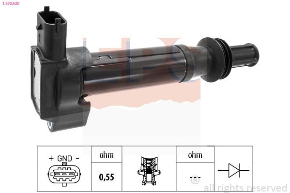 EPS Ignition coil Article number: 1.970.620 cheaply