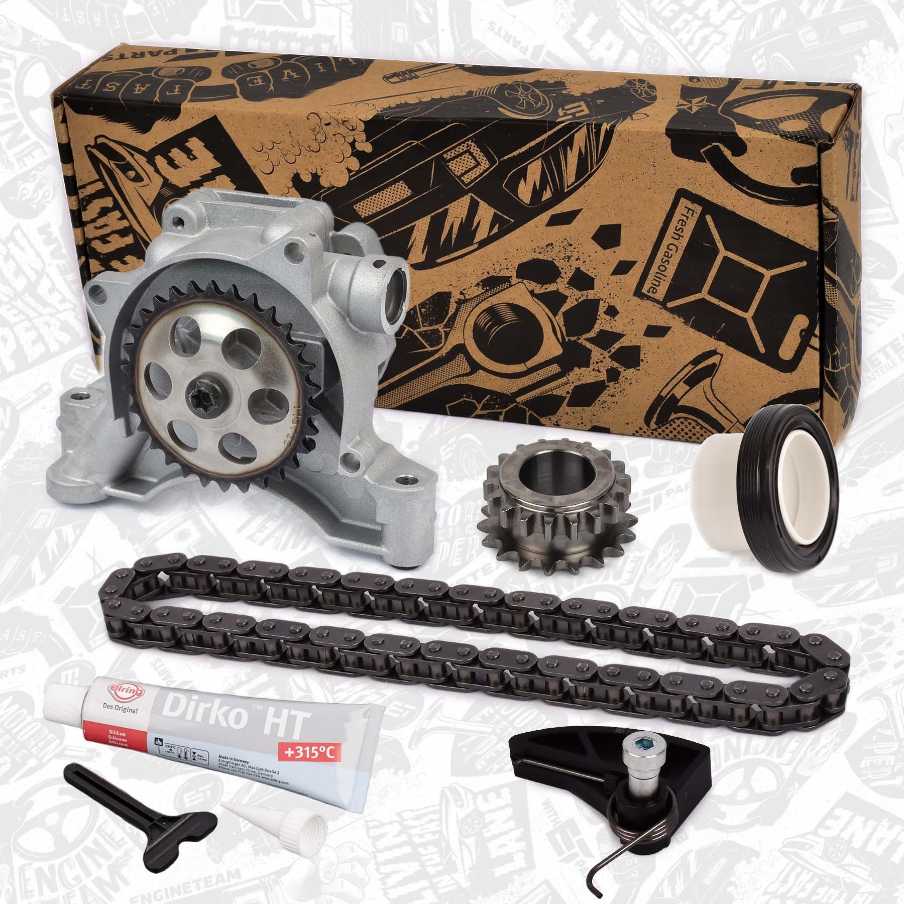 ET ENGINETEAM RS0048VR1 Chain Set, oil pump drive PASSAT 1.6 FSI 115 PS Petrol 2011