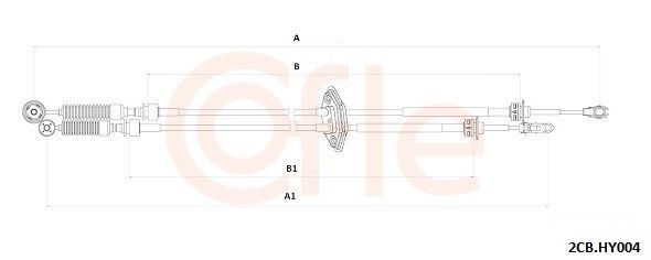 COFLE Tirette à câble, boîte de vitesse manuelle UGS: 92.2CB.HY004 à bon prix