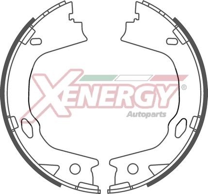AP XENERGY Brake Shoe Set Article number: X50702 cheaply