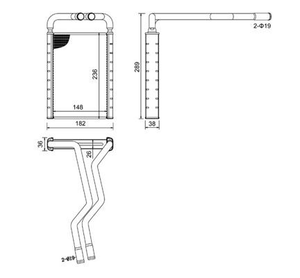 HART Heater matrix Article number: 630 926 cheaply