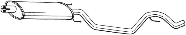 IZAWIT Middle silencer Article number: 21.221 cheaply