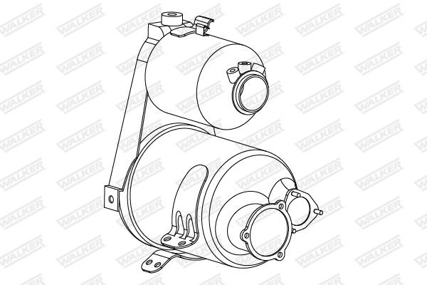 WALKER Diesel particulate filter Article number: 73385 cheaply