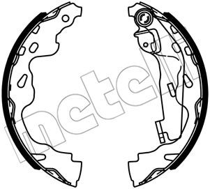METELLI Brake Shoe Set Article number: 53-0731 cheaply