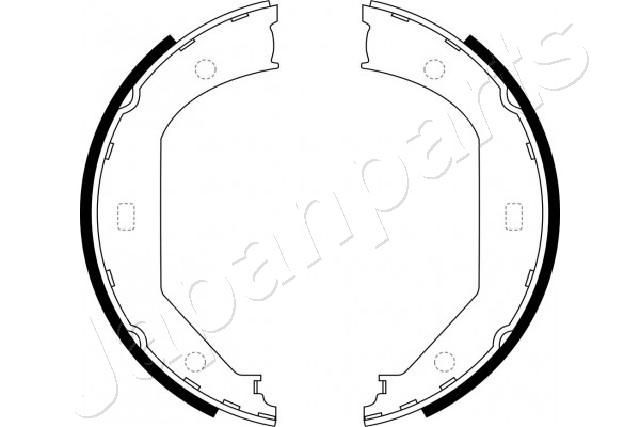 JAPANPARTS Handbrake shoes Article number: GF-0102AF cheaply