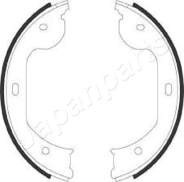 JAPANPARTS Handbrake shoes Article number: GF-0104AF cheaply