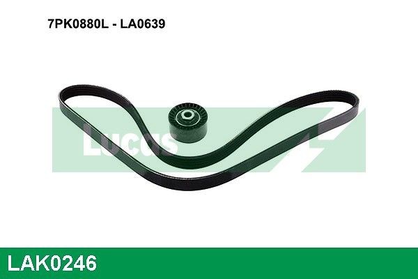 LUCAS V-Ribbed Belt Set Article number: LAK0246 cheaply
