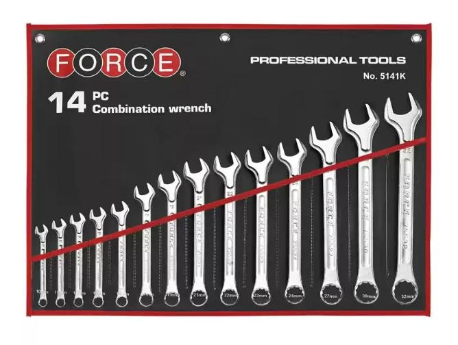 FORCE Spanner Set, ring / open ended Article number: 5141K cheaply