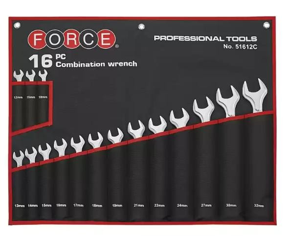 FORCE Spanner Set, ring / open ended Article number: 51612C cheaply