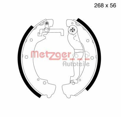 METZGER Brake Shoe Set Article number: MG 548 cheaply
