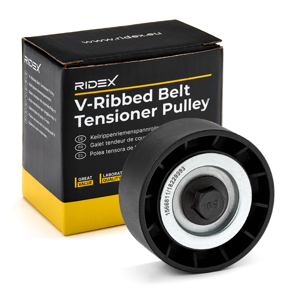 RIDEX Tensioner pulley Article number: 310T0650 cheaply