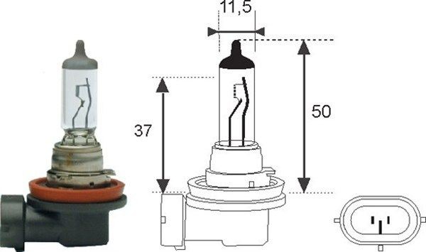 MAGNETI MARELLI Bulb, spotlight Article number: 002549100000 cheaply
