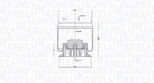MAGNETI MARELLI 030607020295 Lõõts,õhkvedrustus Daily 35C17, 35S17, 40C17, 45C17, 50C17, 60C17, 65C17, 70C17 170 HP Diisel 2014