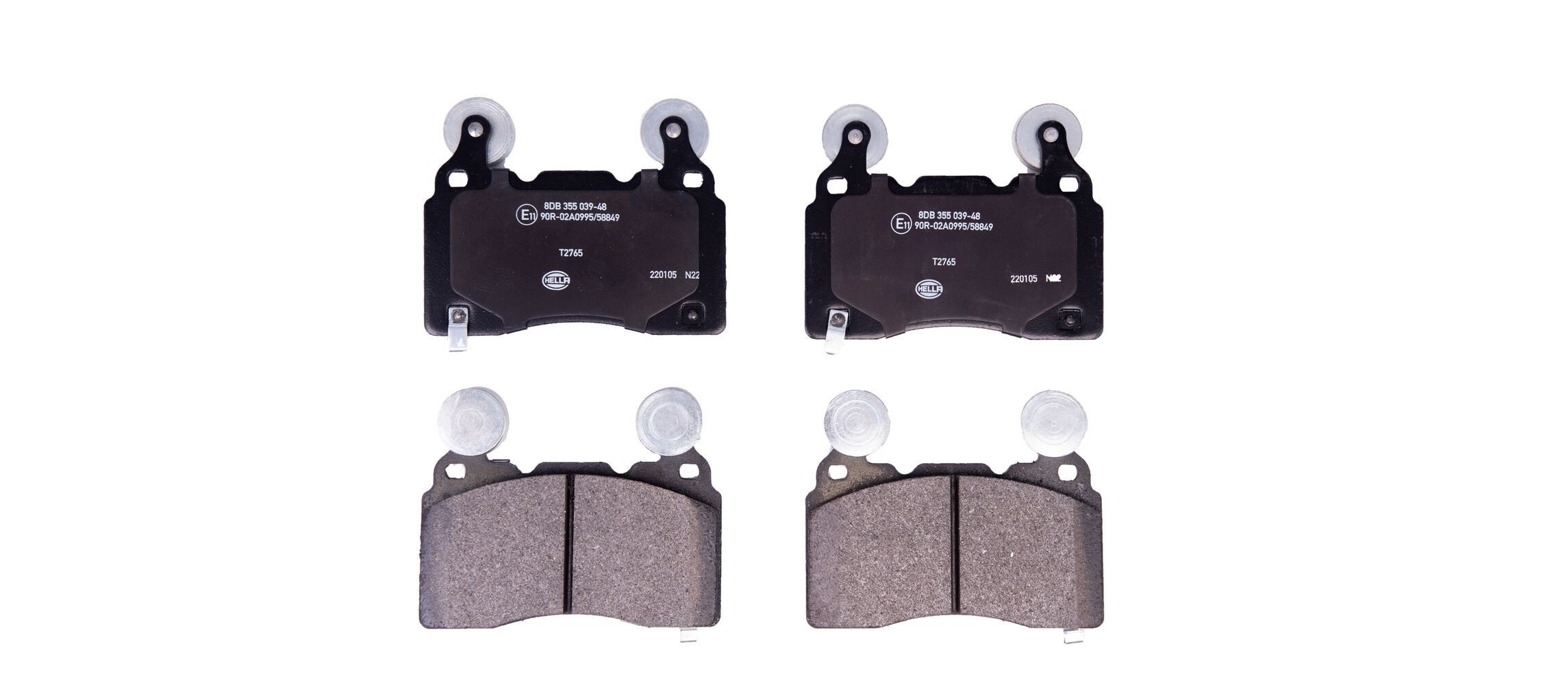 HELLA Brake pad set Article number: 8DB 355 039-481 cheaply