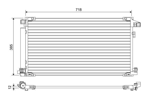 VALEO Air conditioning condenser Article number: 822658 cheaply