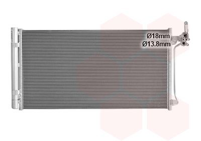 VAN WEZEL Air conditioning condenser Article number: 02015705 cheaply