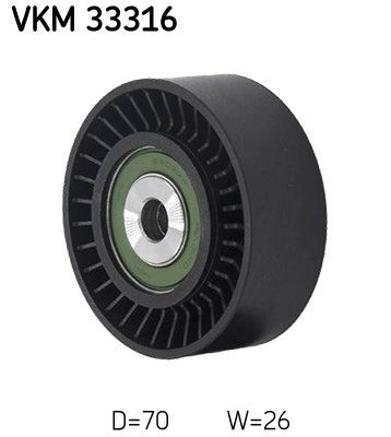 SKF Deflection / Guide Pulley, v-ribbed belt Article number: VKM 33316 cheaply