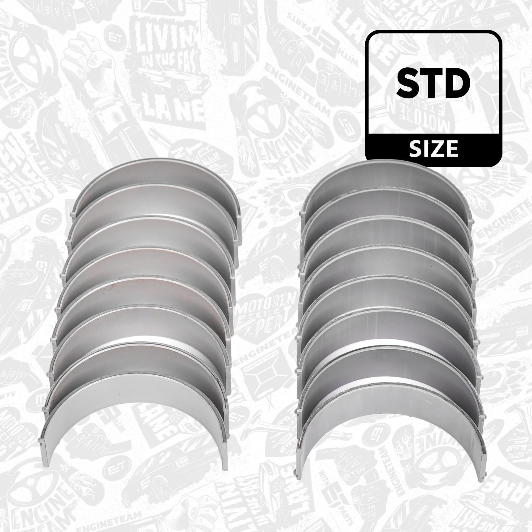 ET ENGINETEAM Big End Bearings Article number: LP006300 cheaply