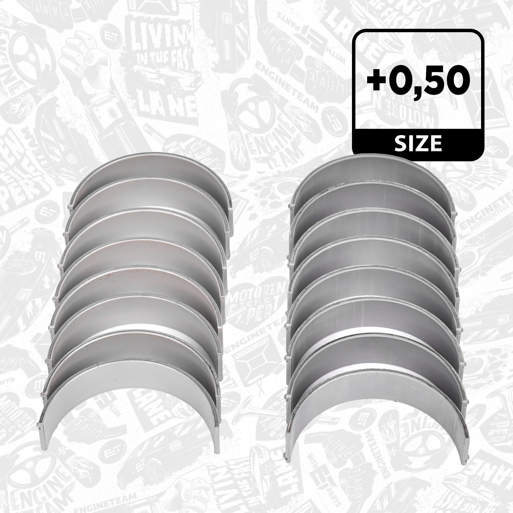 ET ENGINETEAM Big End Bearings Article number: LP006350 cheaply