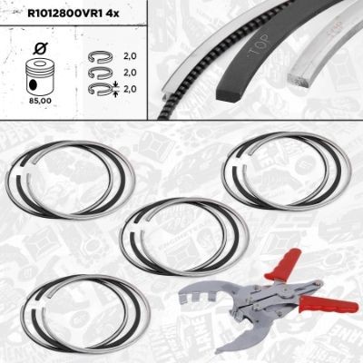 ET ENGINETEAM Piston Ring Kit Article number: R1012800VR1 cheaply