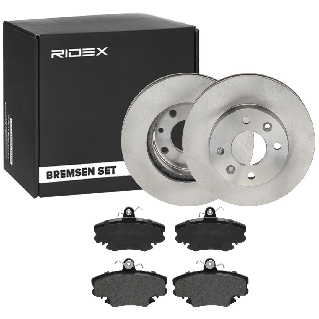 RIDEX Brake discs and pads set Article number: 3405B1777 cheaply